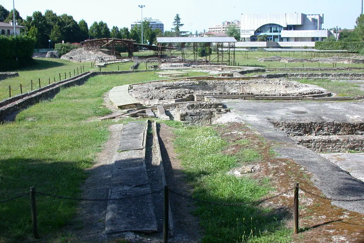 Las excavaciones arqueológicas romanas de Montegrotto Terme
