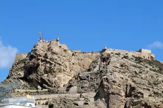 The fortifications of Santa Barbara Castle above Alicante