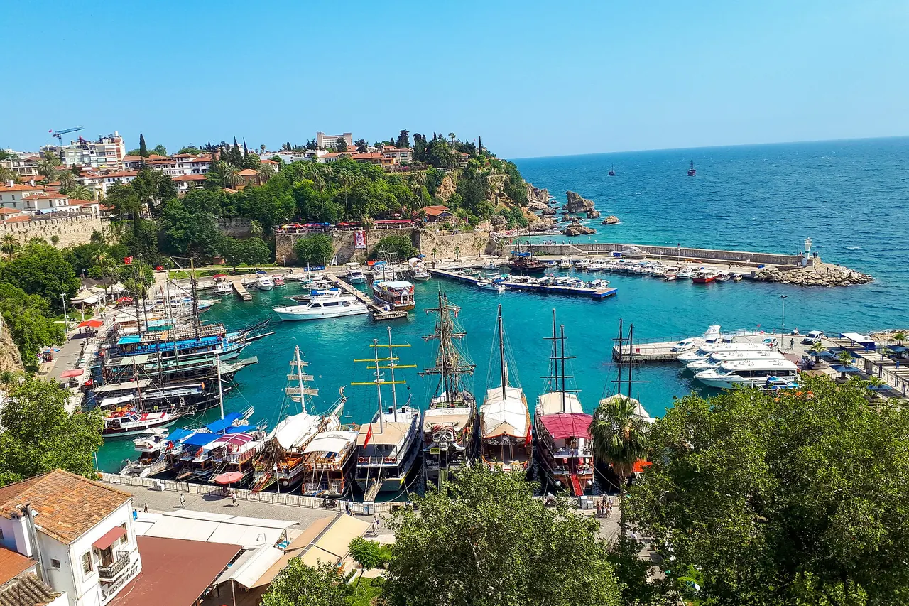 Red-tiled roofs and historic buildings in Kaleici