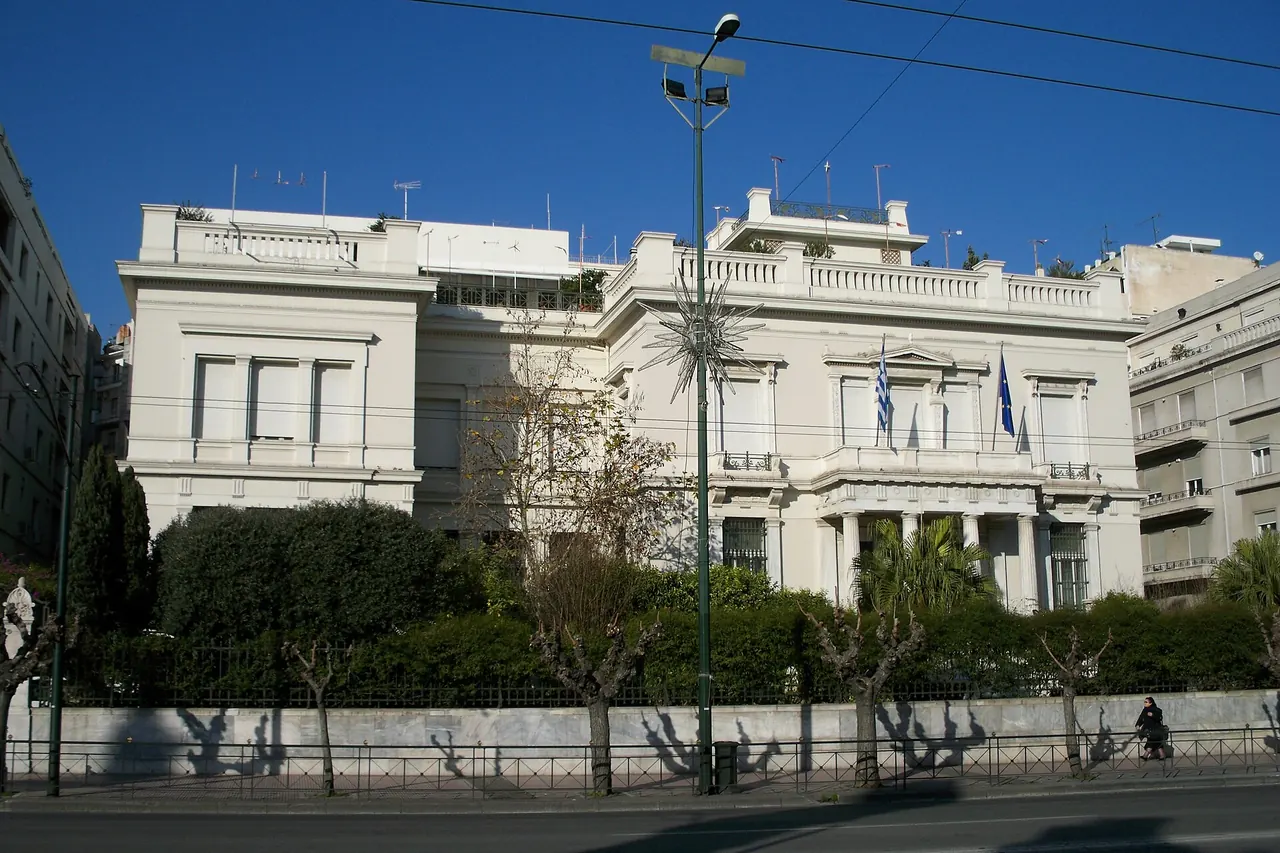 The neoclassical building of the Benaki Museum of Greek Culture in Athens