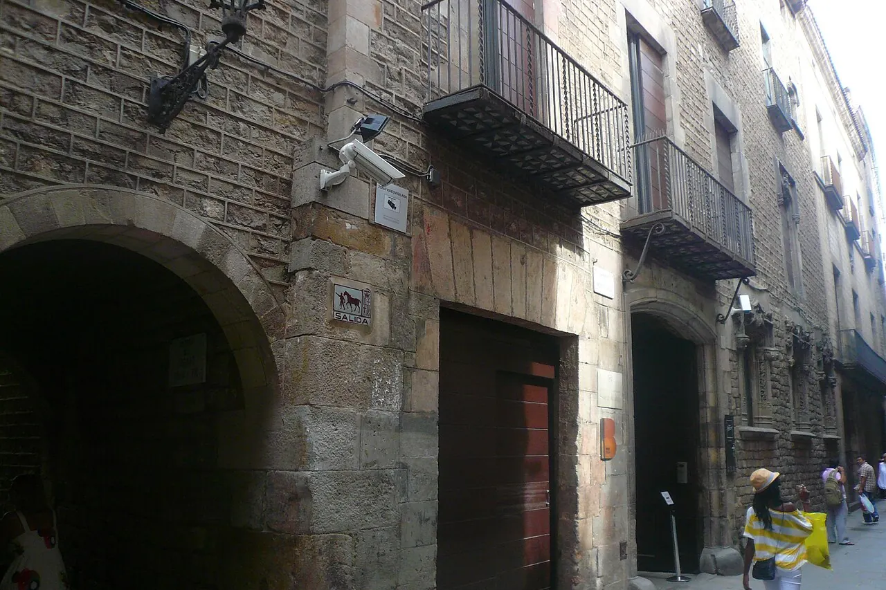 The historic Palau Berenguer d'Aguilar building that houses part of Barcelona's Museu Picasso