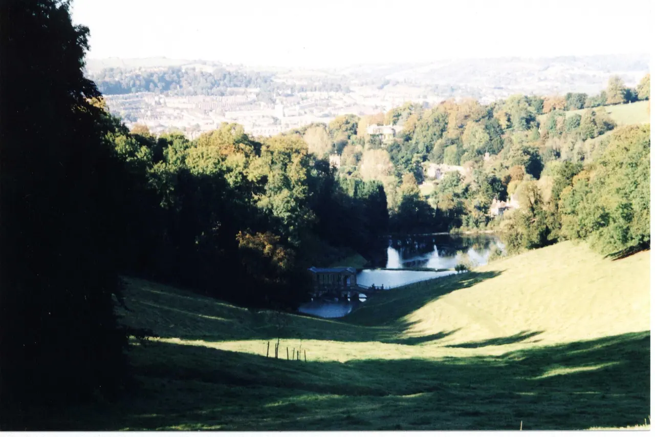 The Palladian bridge in the landscaped valley at Prior Park