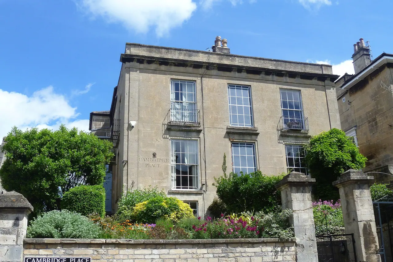 The houses of Cambridge Place in Widcombe