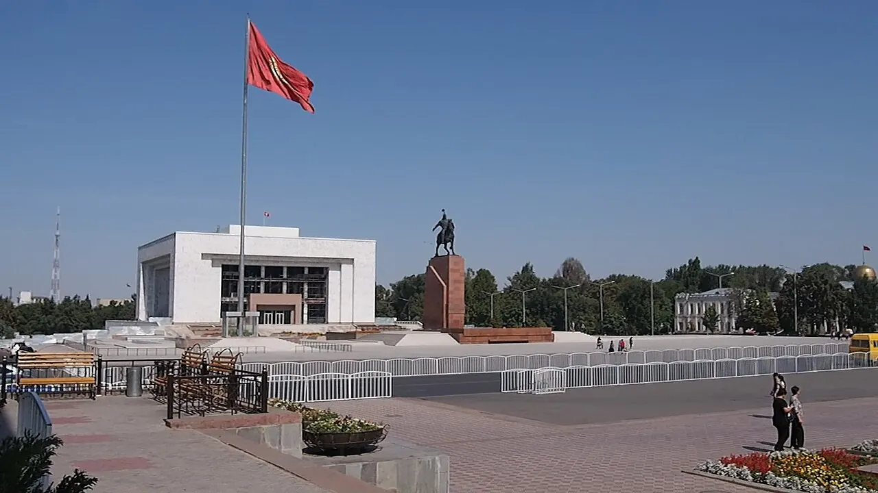 The National History Museum building beside Ala-Too Square in Bishkek