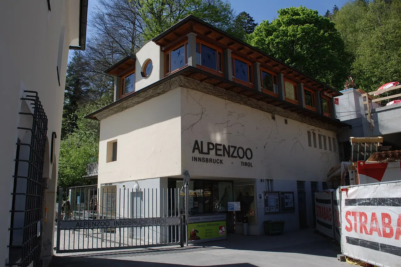The entrance to Innsbruck's Alpenzoo