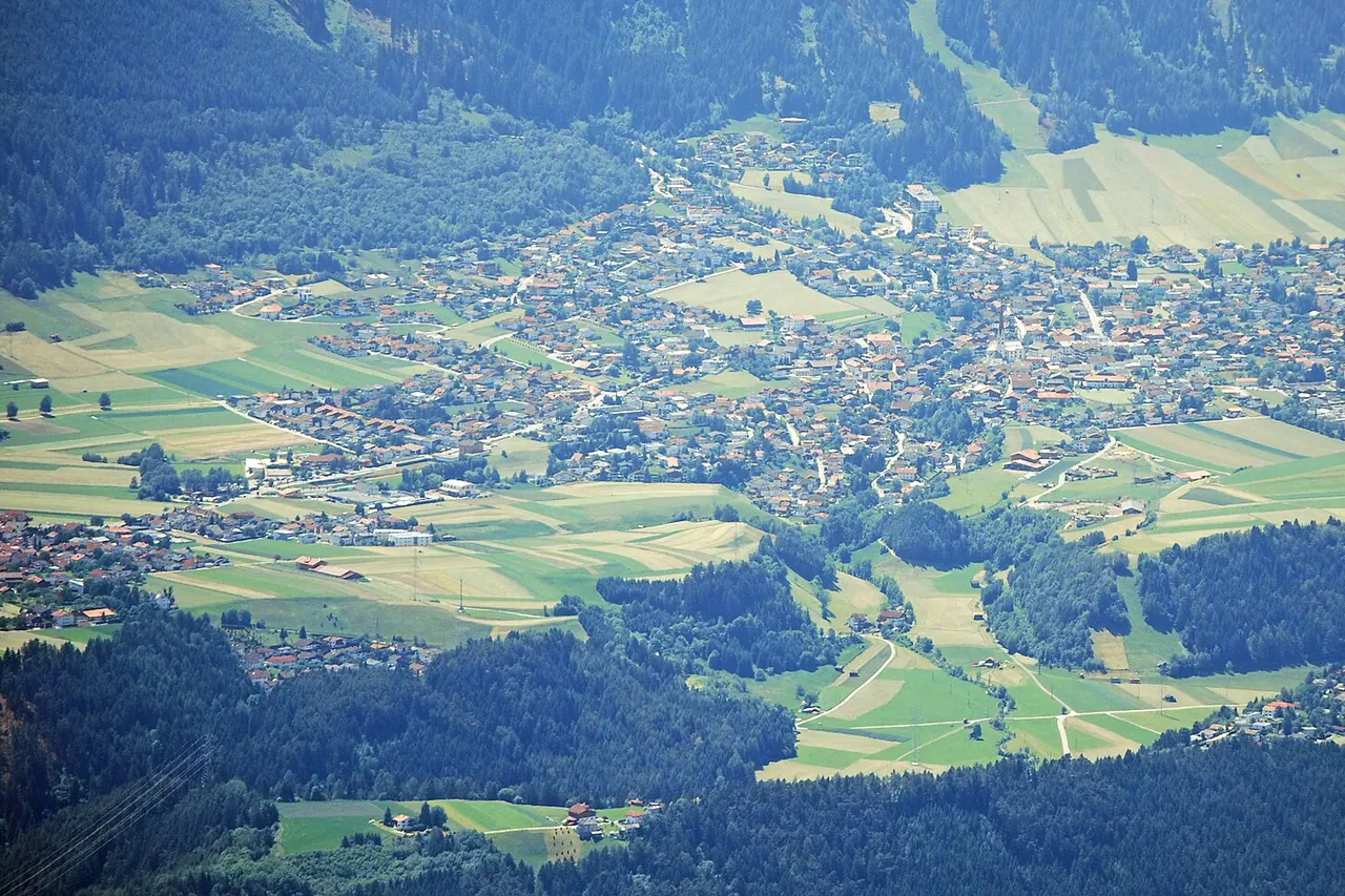 Axams village in the Innsbruck mountain region