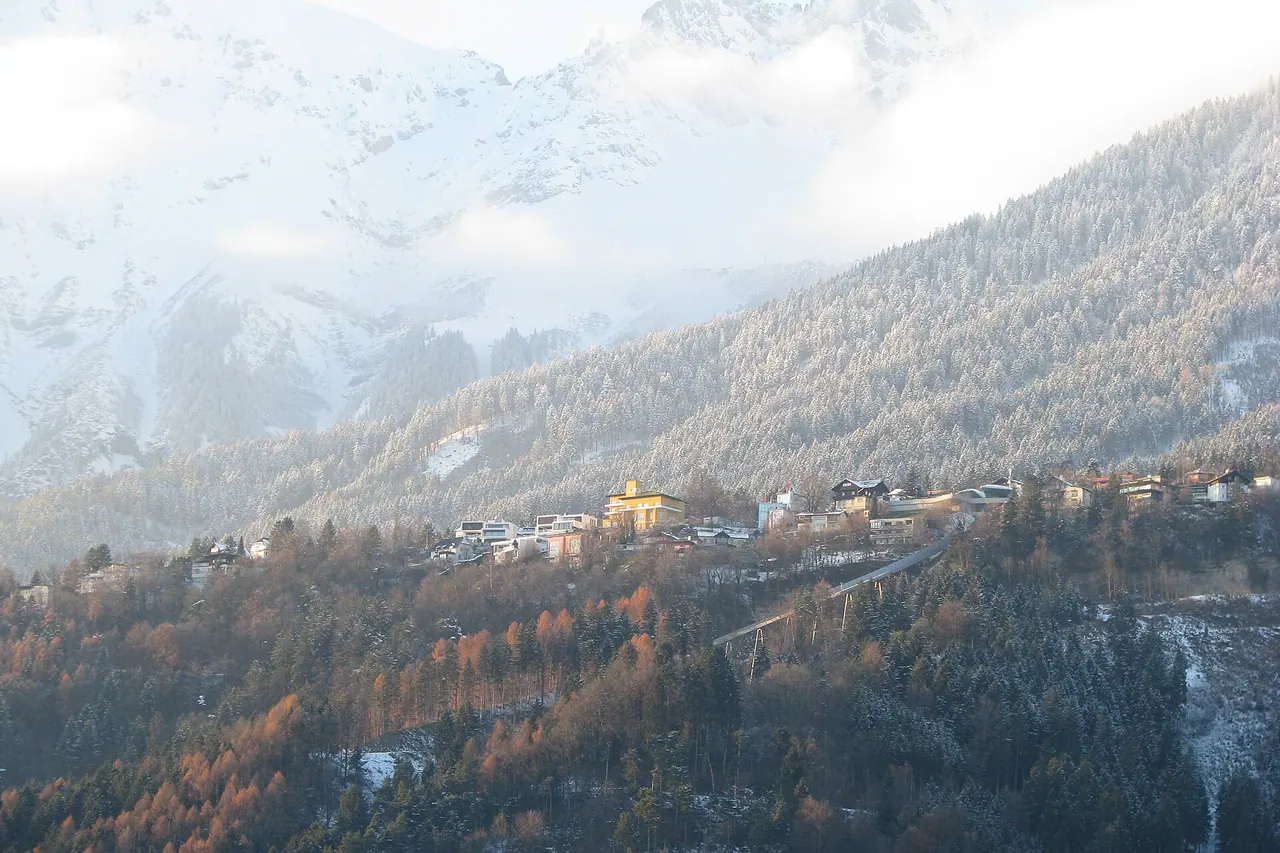 Hungerburg on the hillside above Innsbruck
