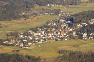 Igls village on the plateau above Innsbruck