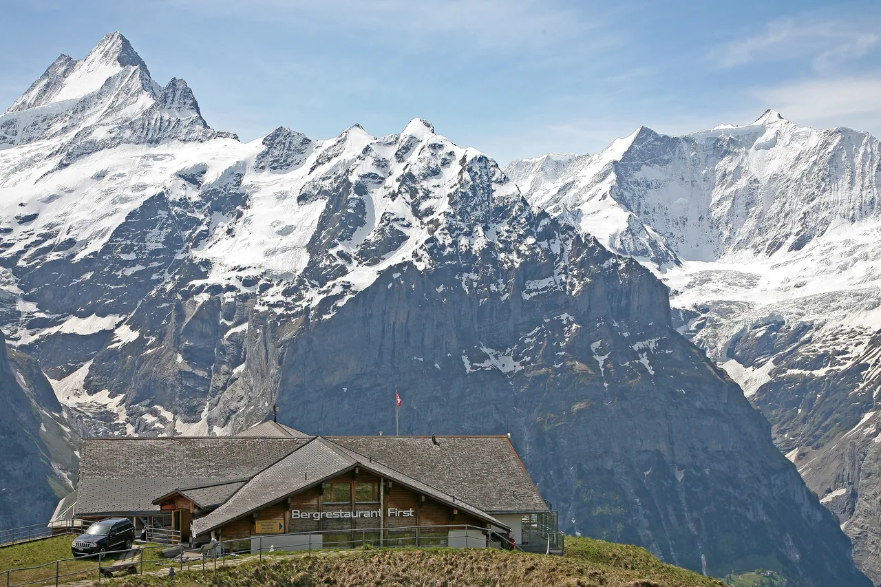 The mountain restaurant at First above Grindelwald