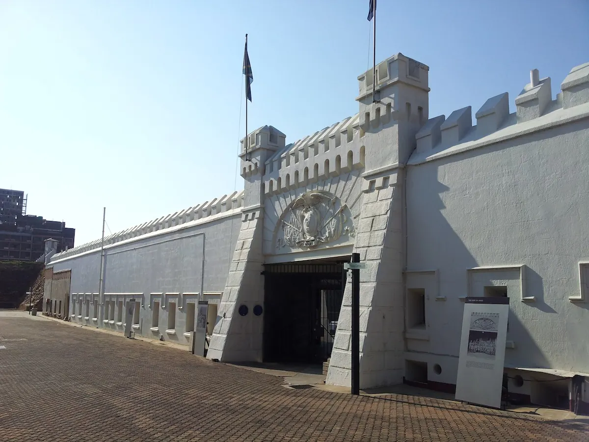 The Old Fort entrance viewed from inside the Constitution Hill precinct