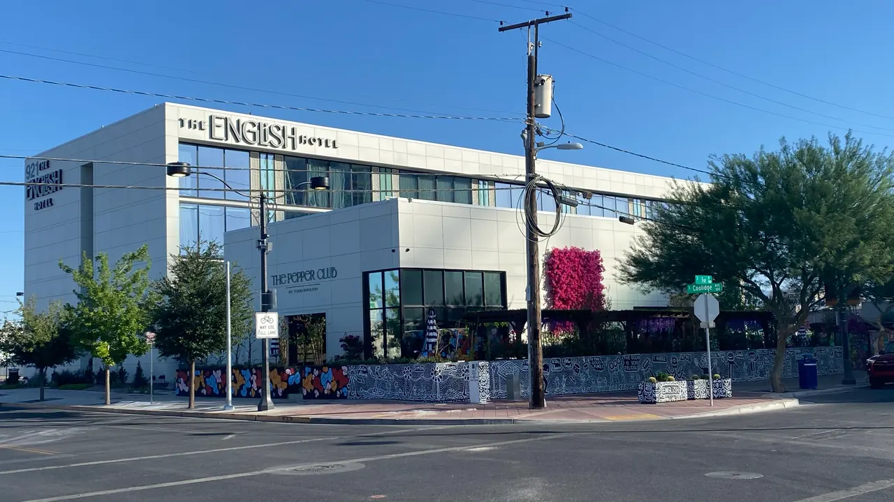 The English Hotel and Pepper Club restaurant on First Street in the Las Vegas Arts District