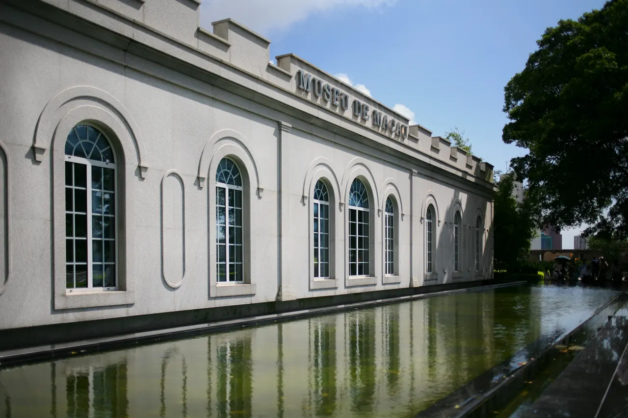 The exterior entrance buildings of Macao Museum at Mount Fortress