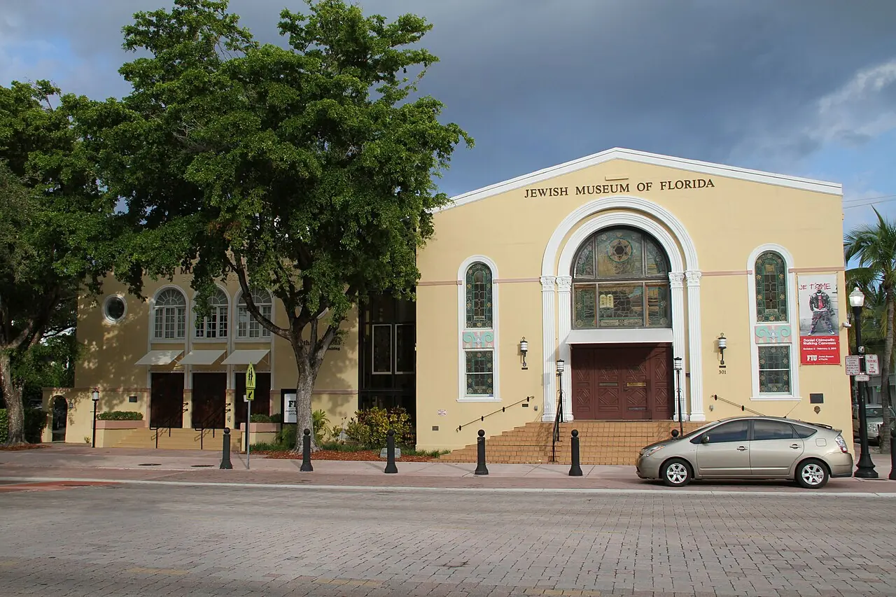 The historic former synagogue buildings of the Jewish Museum of Florida