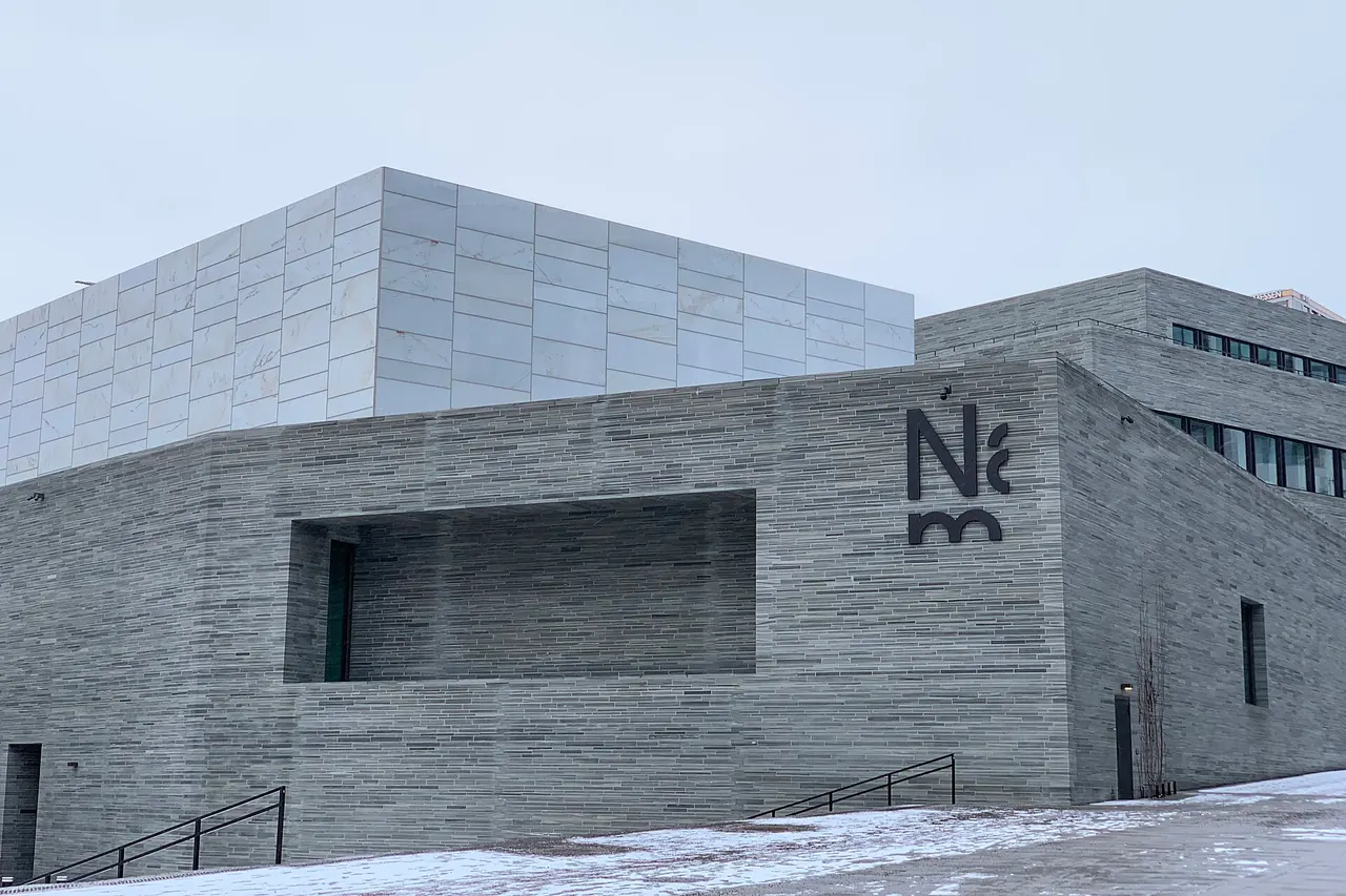 The new National Museum building in Oslo's Vika district