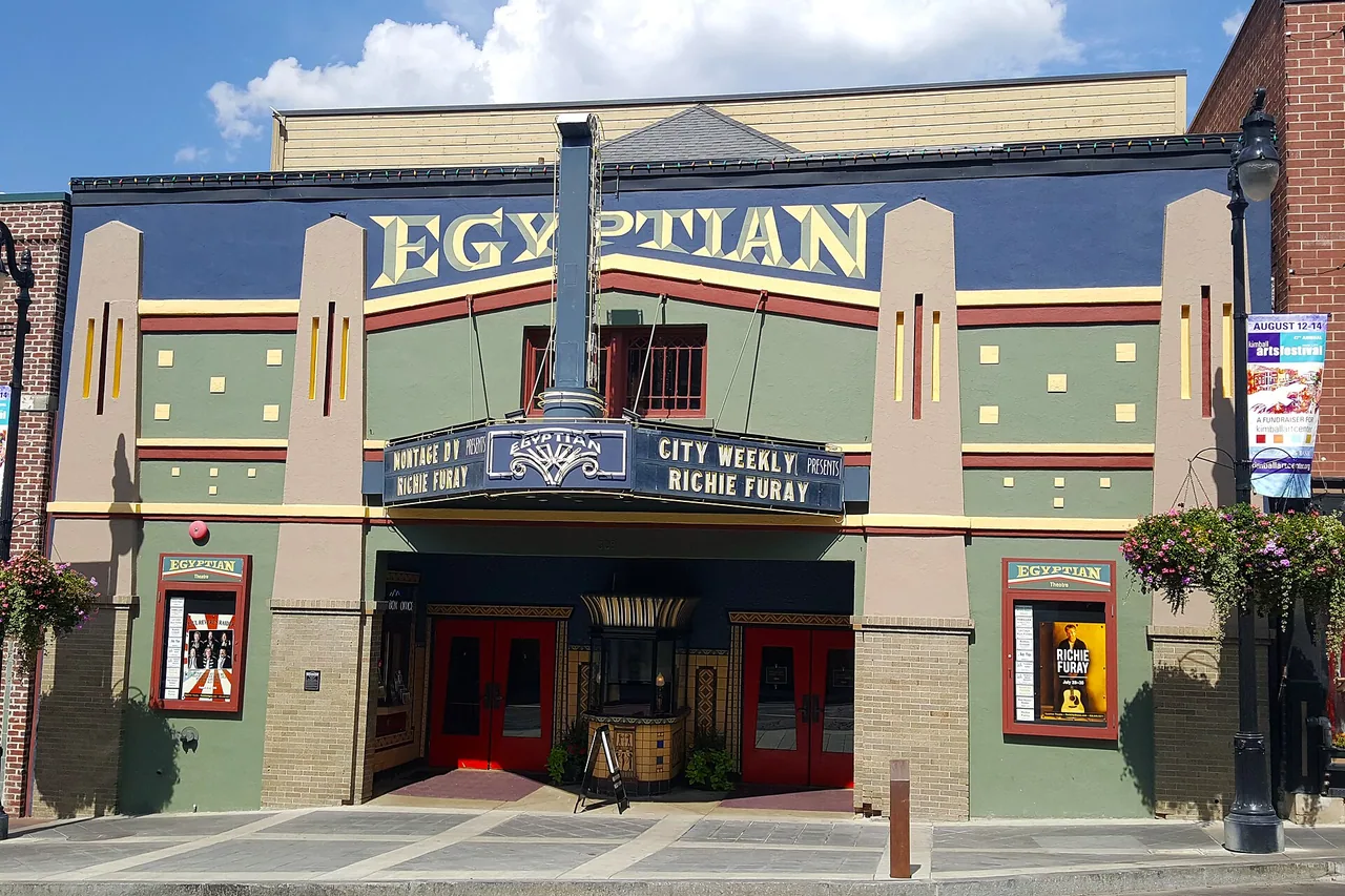 Fassade des Egyptian Theatre an der Main Street in Park City