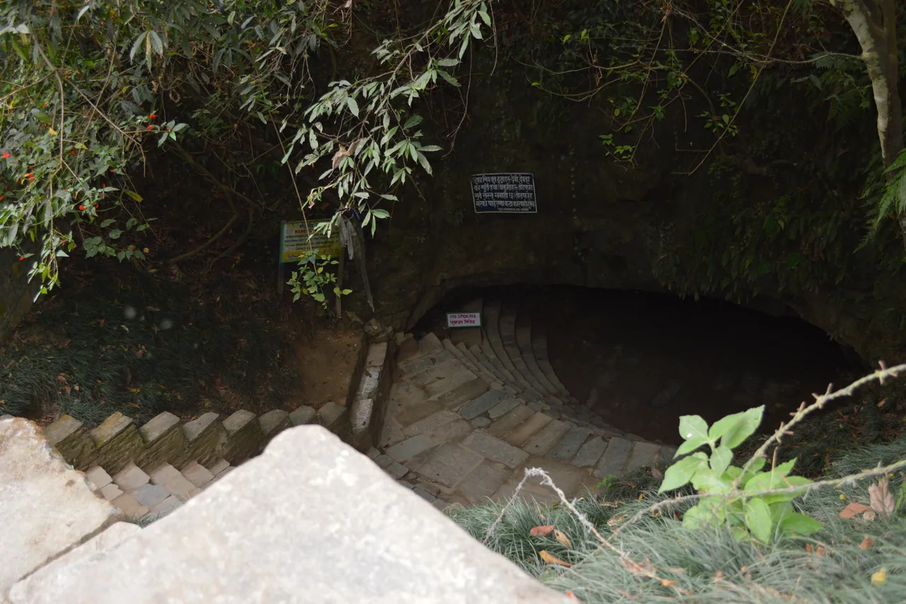 The visitor entrance to Mahendra Cave