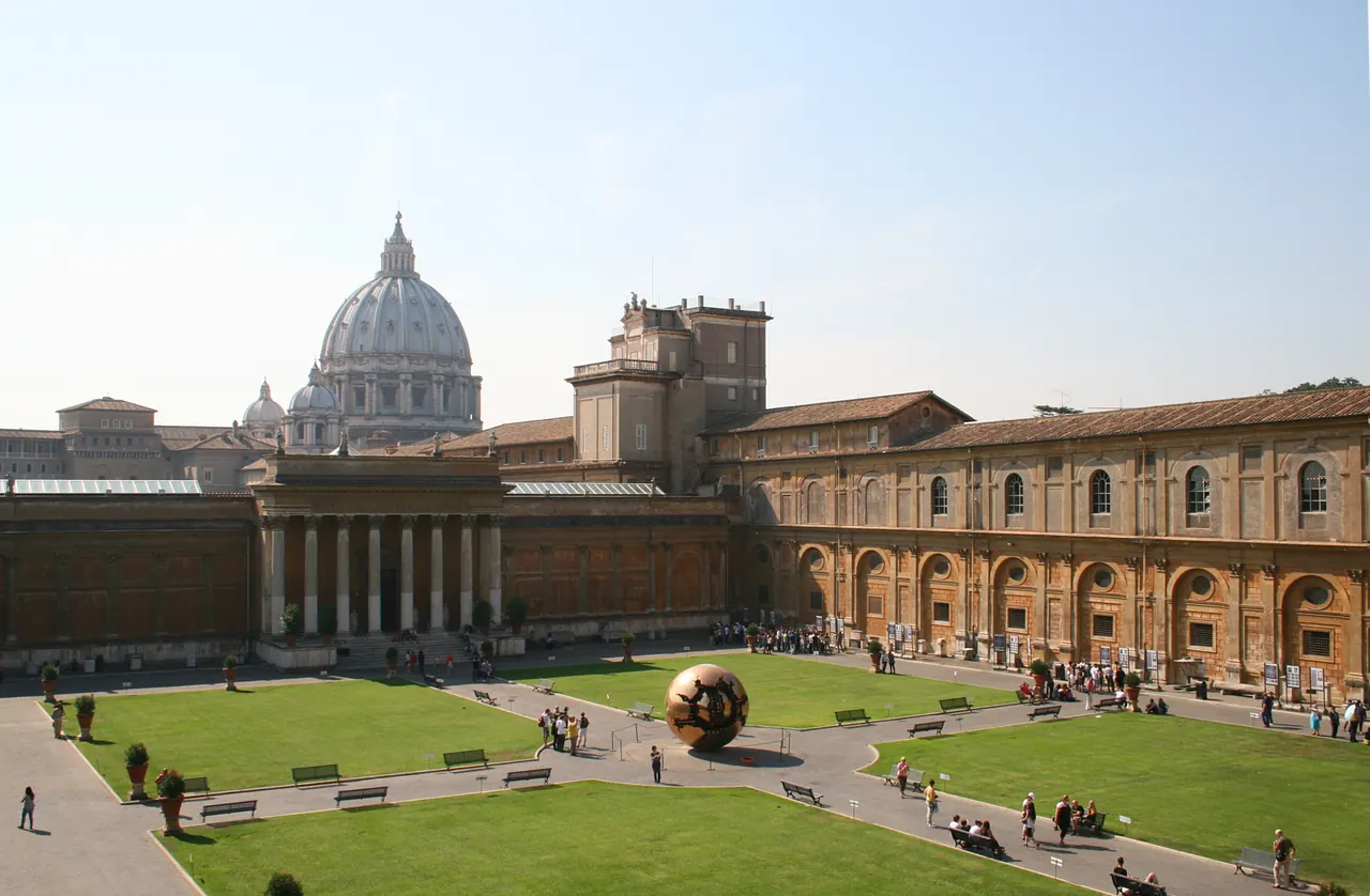 The Pinecone Courtyard within the Vatican Museums