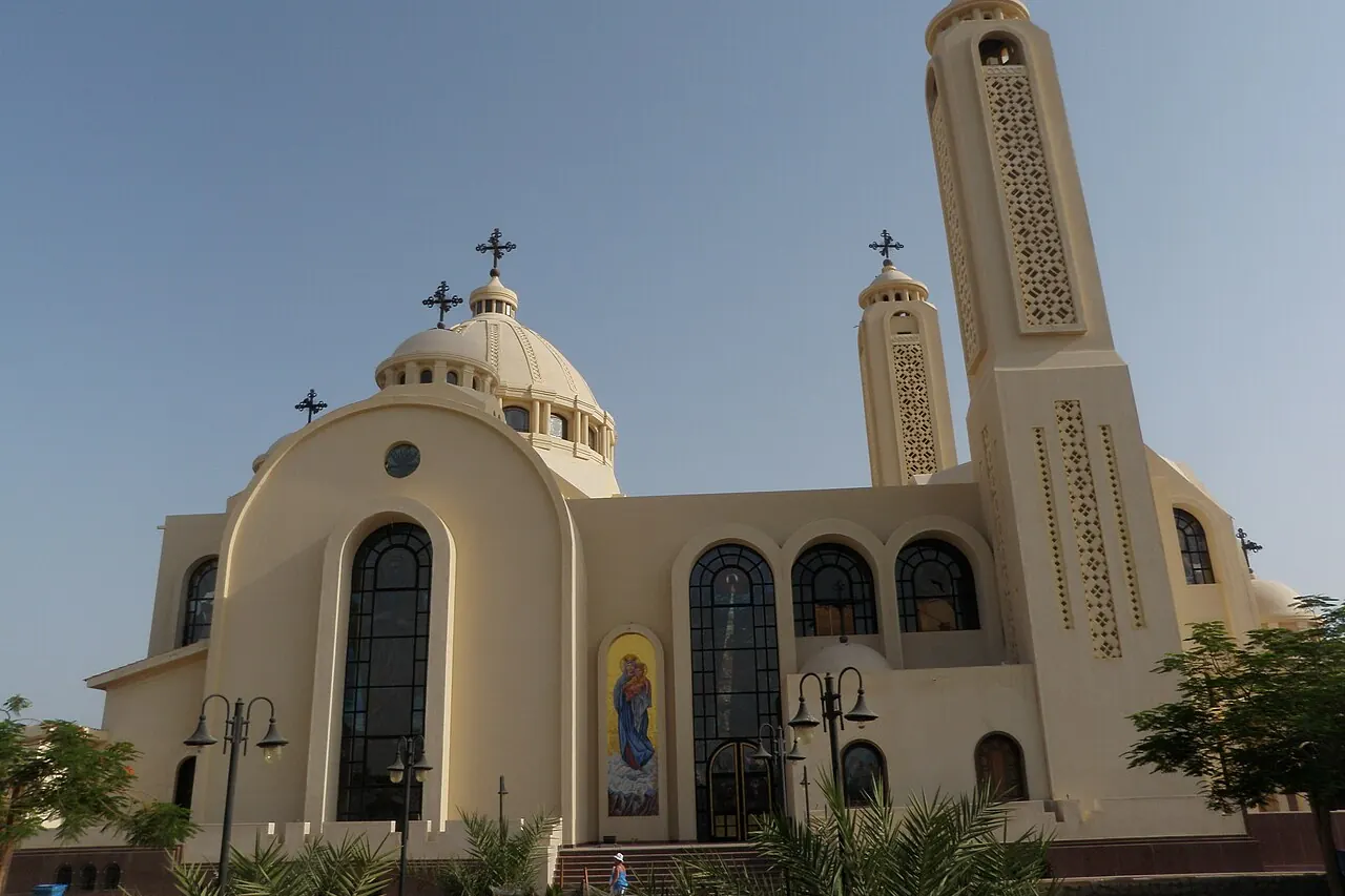 Exterior of the Coptic Heavenly Cathedral in Sharm el-Sheikh