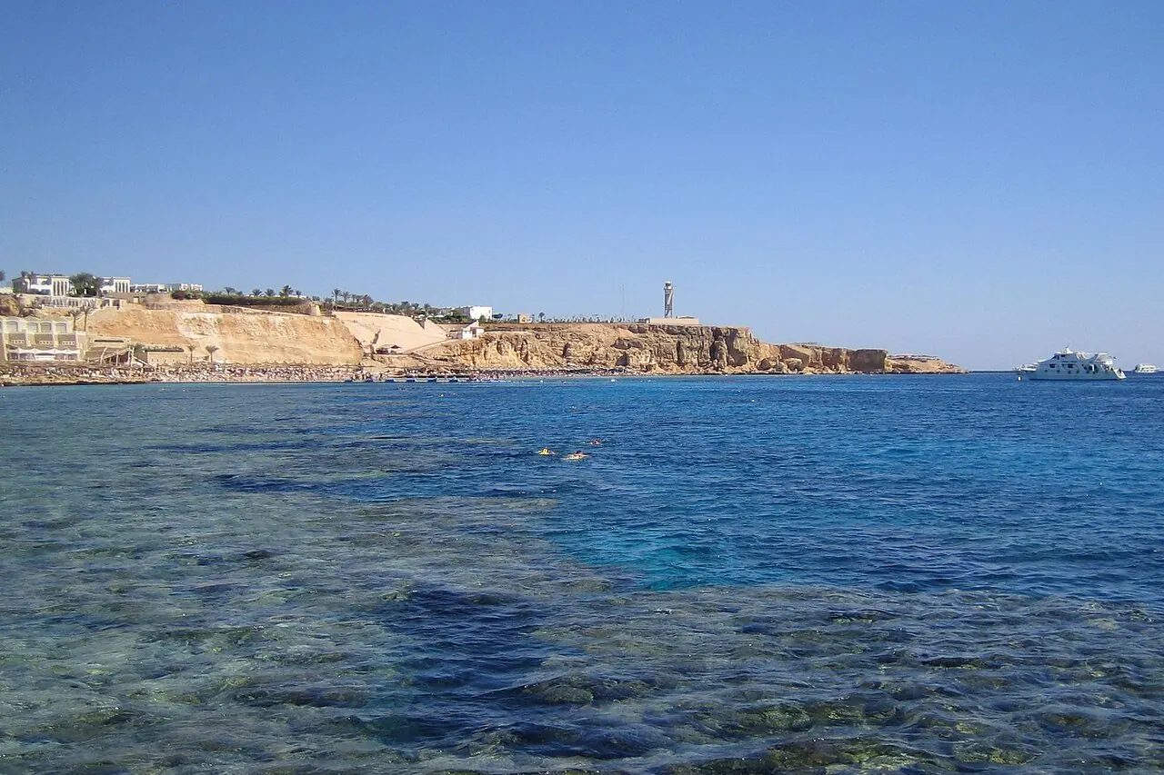 Coastal headland and waterfront at Ras Umm Sid in Hadaba