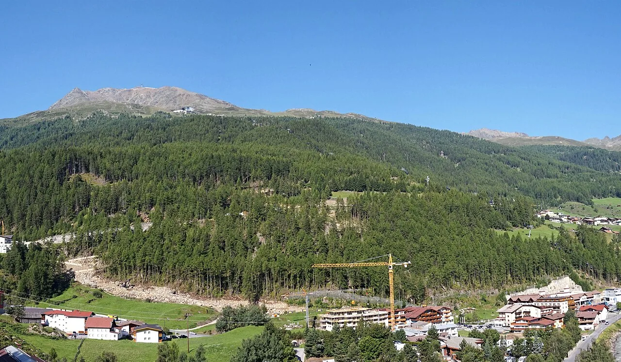 Berglandschaft am Gaislachkogl über Sölden