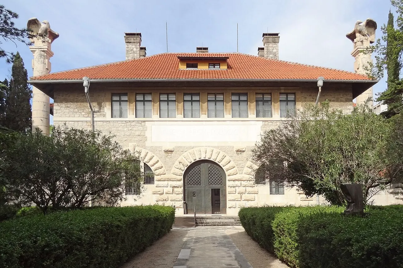 The facade of the Archaeological Museum in Split