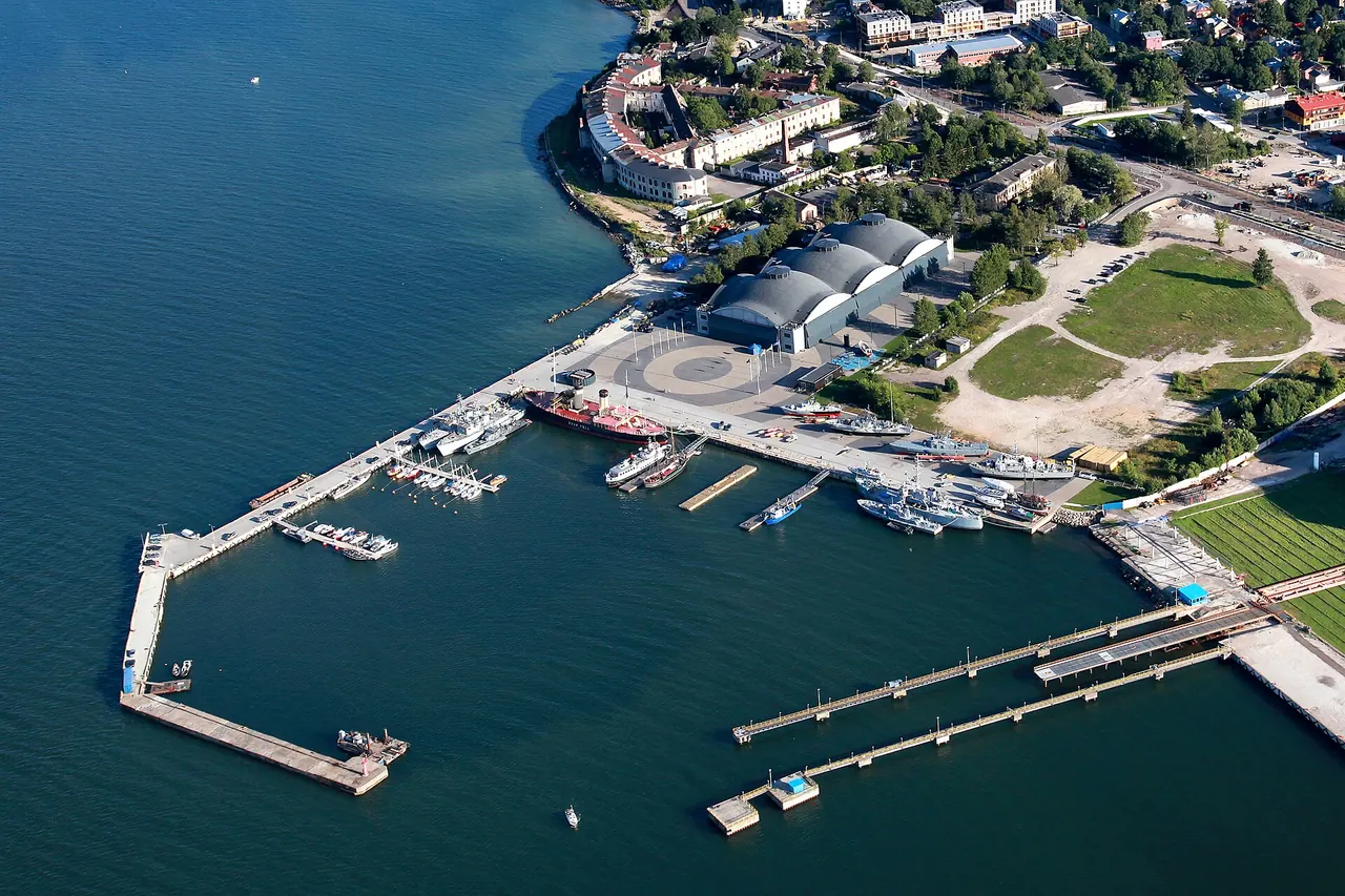 Seaplane Harbour museum hangars and waterfront in Tallinn
