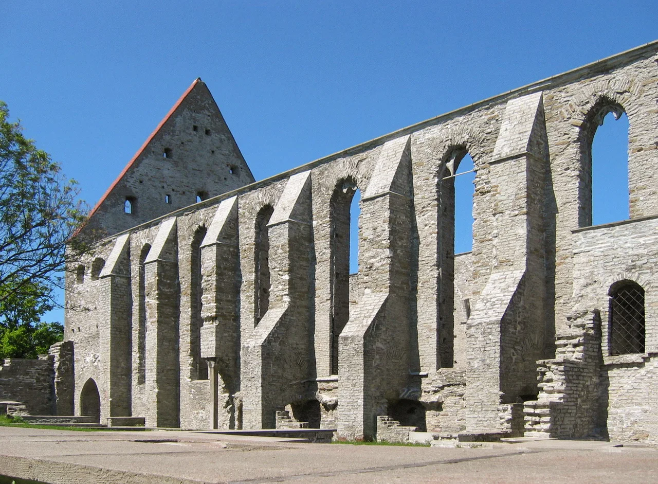 Ruins of St Bridget's convent in Pirita, Tallinn