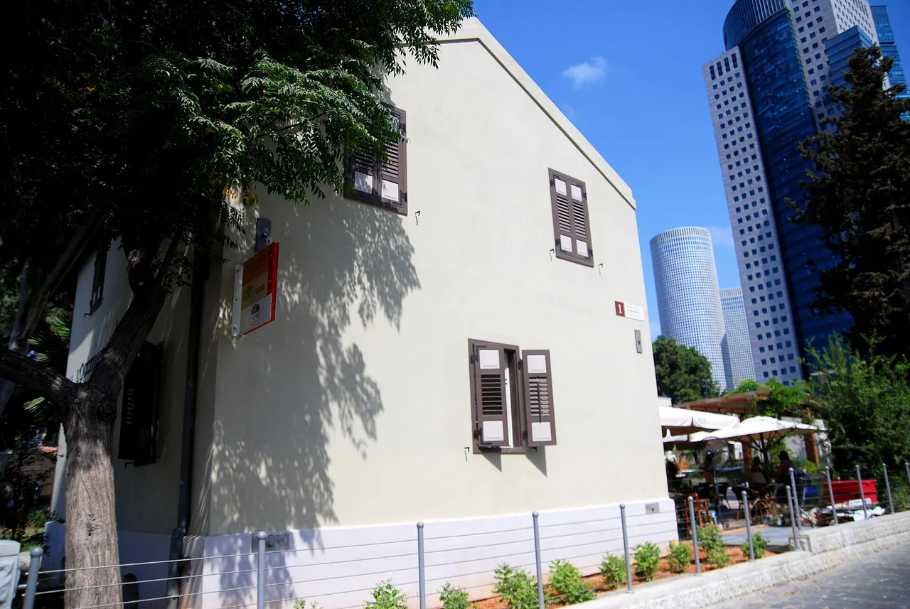 A restored historic house among the grounds of Sarona in Tel Aviv