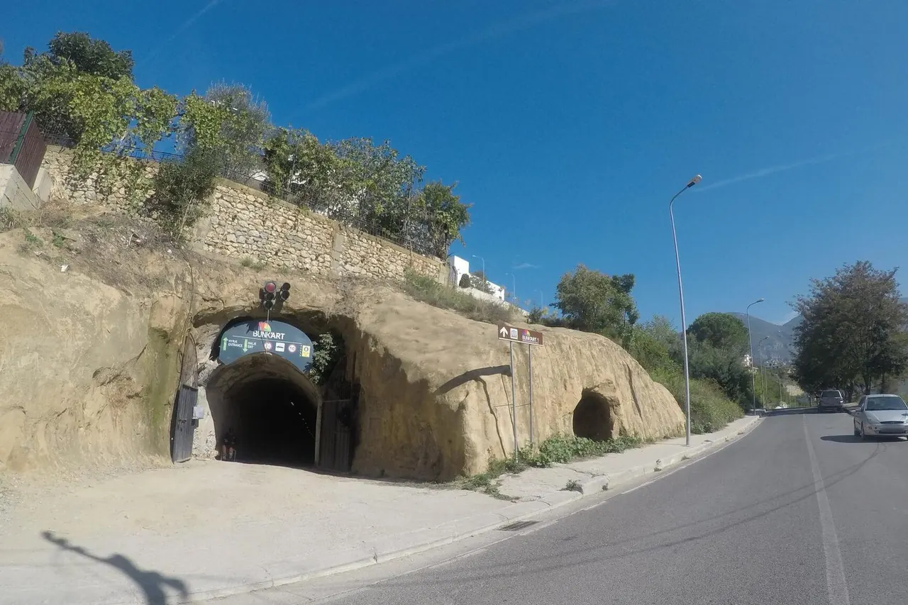 The tunnel approach to the Bunk'Art 1 museum on Tirana's eastern outskirts