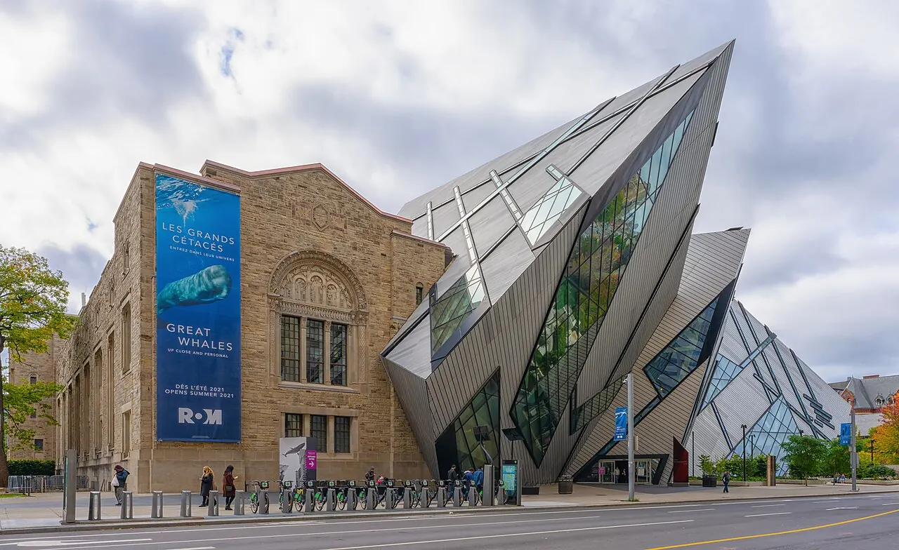 The angular Michael Lee-Chin Crystal entrance at the Royal Ontario Museum