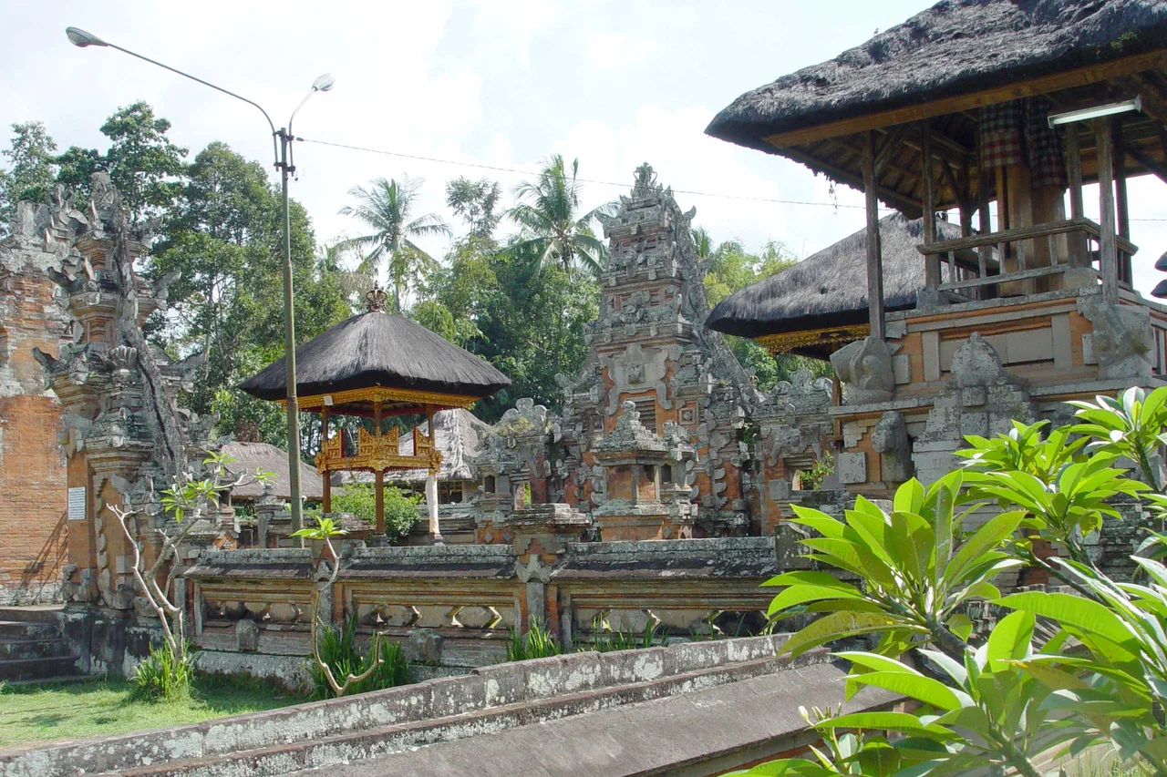Die Landschaft des Dorfes Sayan westlich von Ubud
