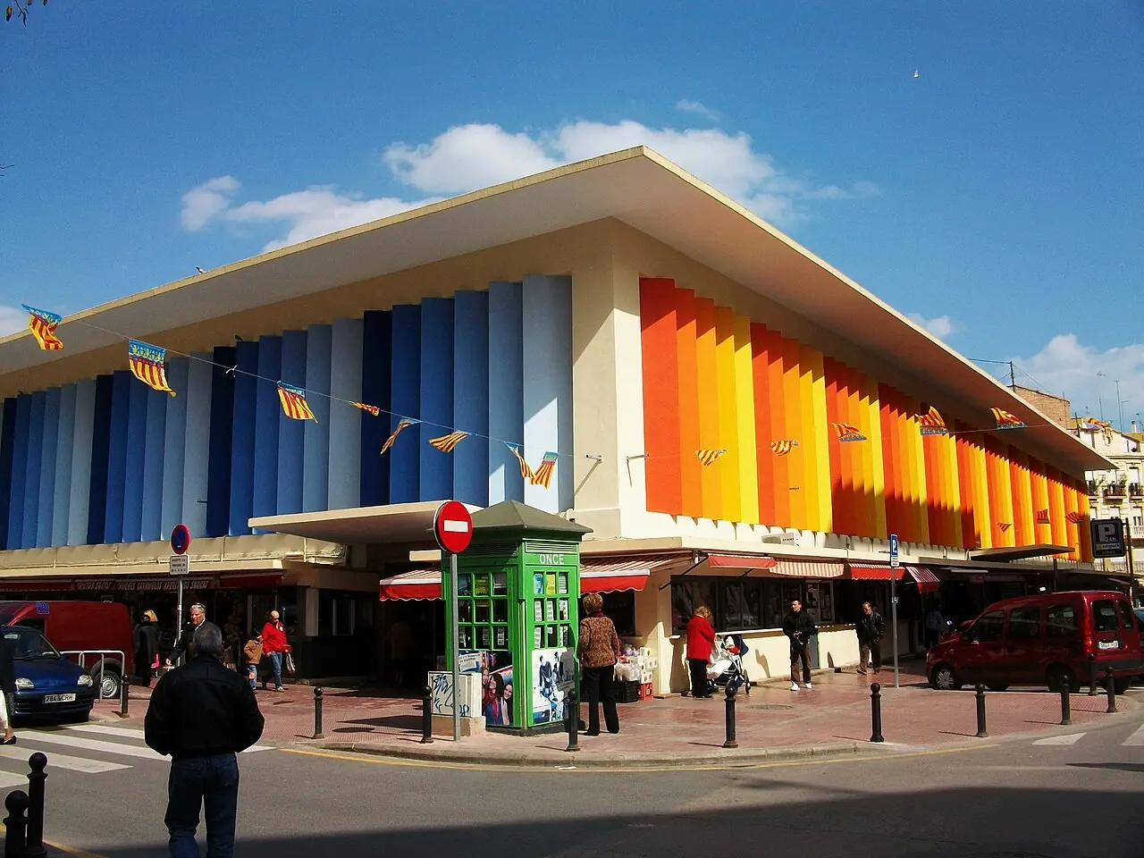 The neighbourhood market building in Ruzafa, Valencia