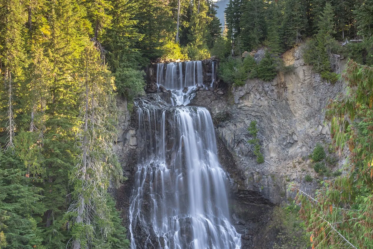 Alexander Falls in the Callaghan area near Whistler