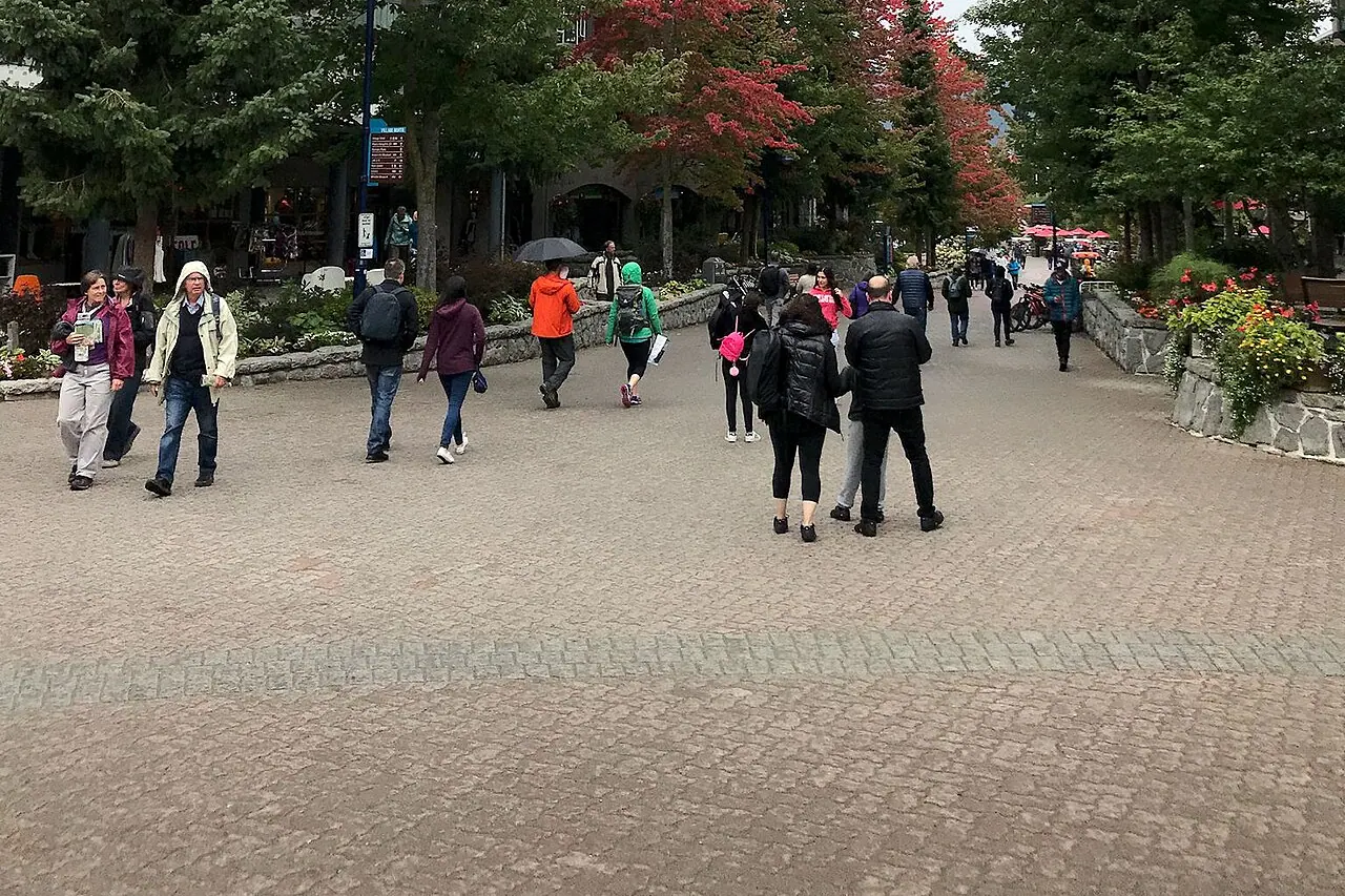 Die Whistler Olympic Plaza in Village North