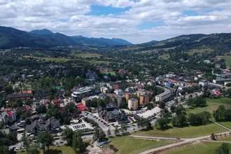 Luftaufnahme der Stadt Zakopane